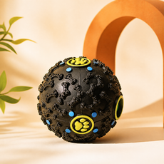 Brain Ball dog puzzle toy with chew-friendly textured surface
