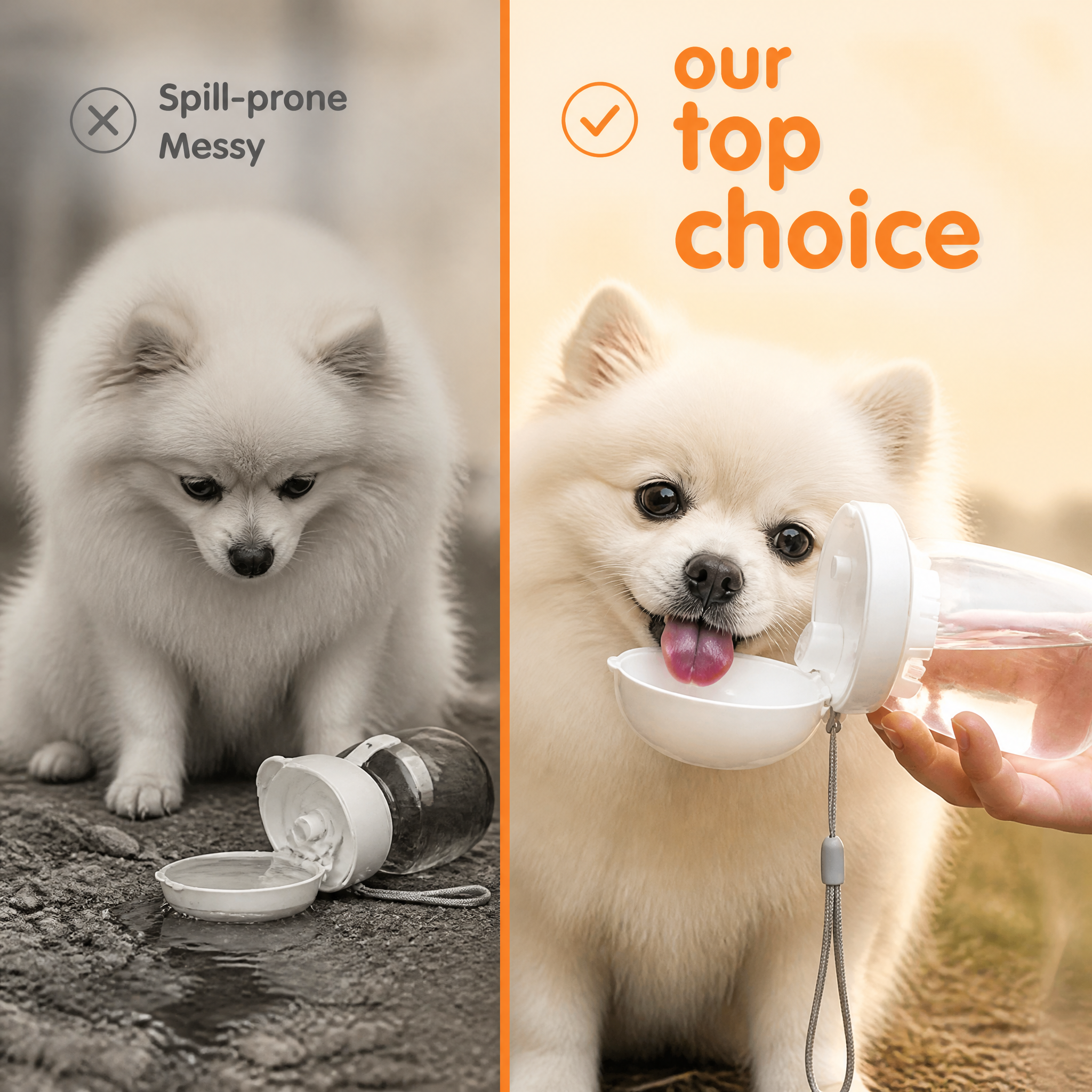 SipNGo dog water bottle — detail photo 3