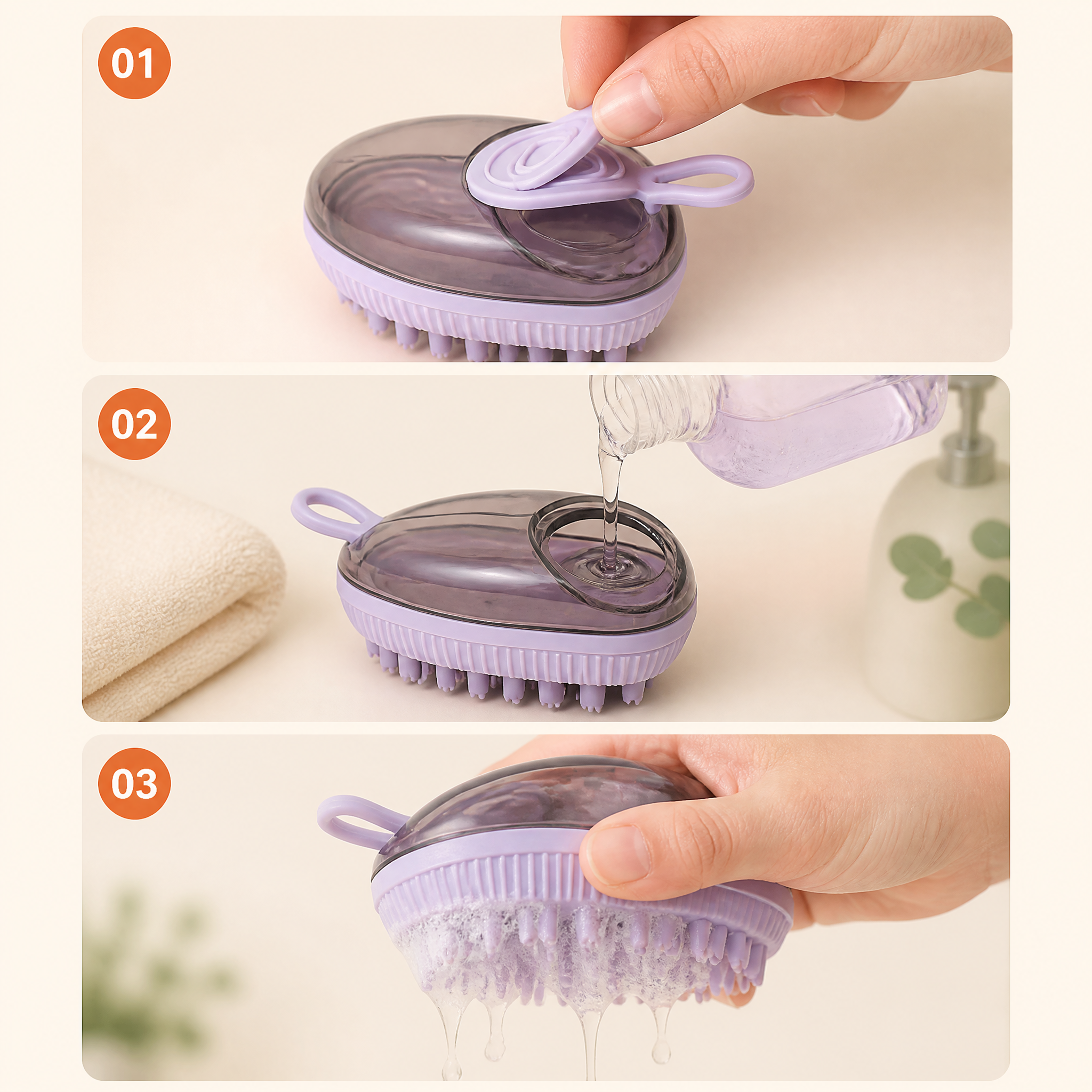 Shed Defense Kit — SudsBrush bath brush photo 3